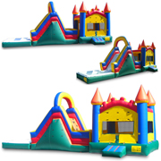 Big inflatable water slide combo